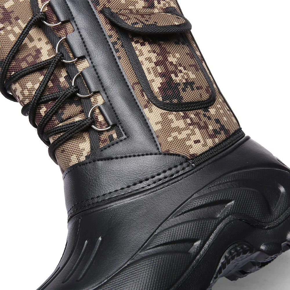 Men Winter Boots Warm Waterproof Sneakers 2025 Outdoor Activities Fishing Snow Work Boots Male Footwear Men Shoes Fishing Boots