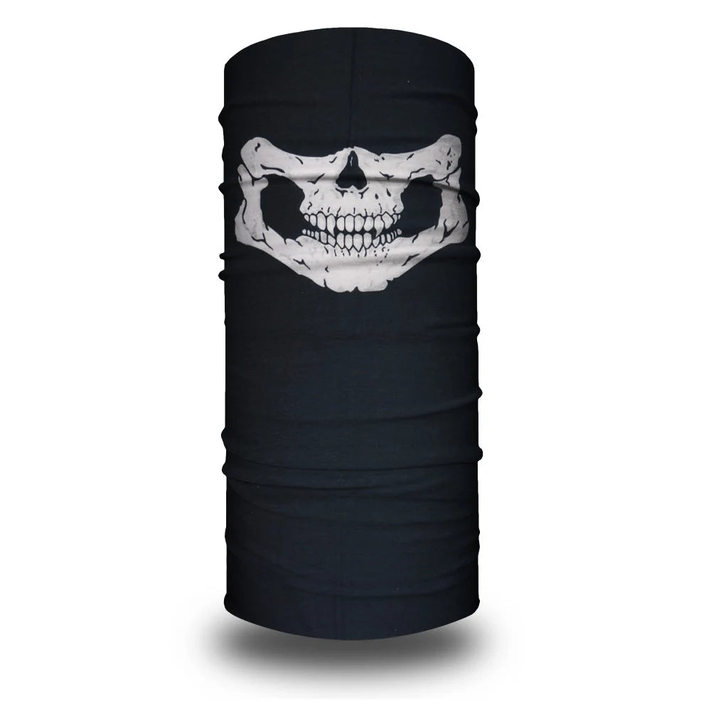 Cycling Face Mask Headwear Halloween Skull Wrap Scarf Warm Washable Headband Breathable Running Bandana Outdoor Sports Equipment