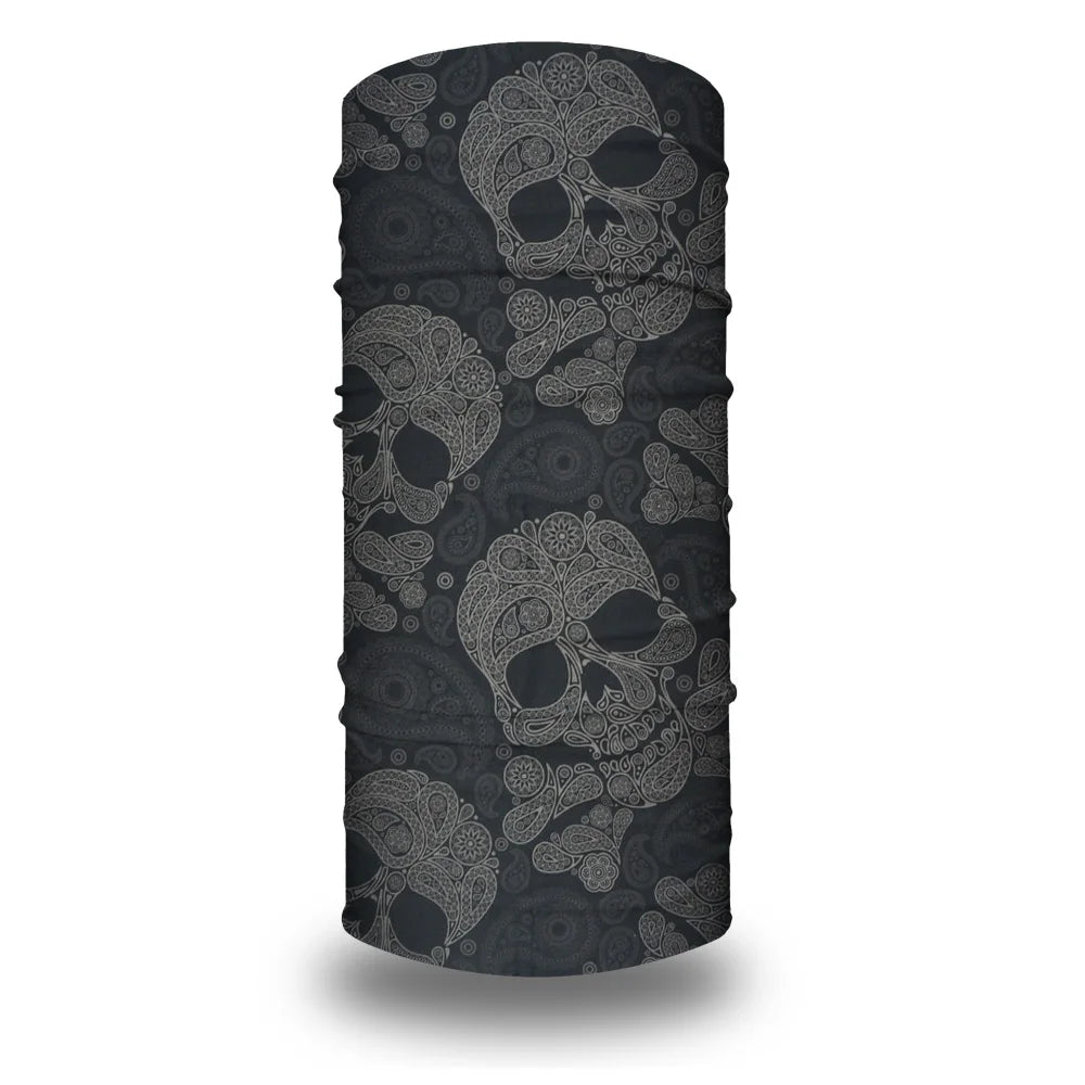 Cycling Face Mask Headwear Halloween Skull Wrap Scarf Warm Washable Headband Breathable Running Bandana Outdoor Sports Equipment