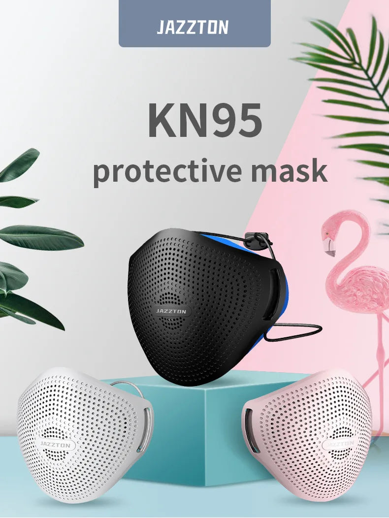 KN95 Face Mask With Breathing Valve Dust Masks With Valved Face Mask Face Equivalent to FFP2 close to FFP3 PM046