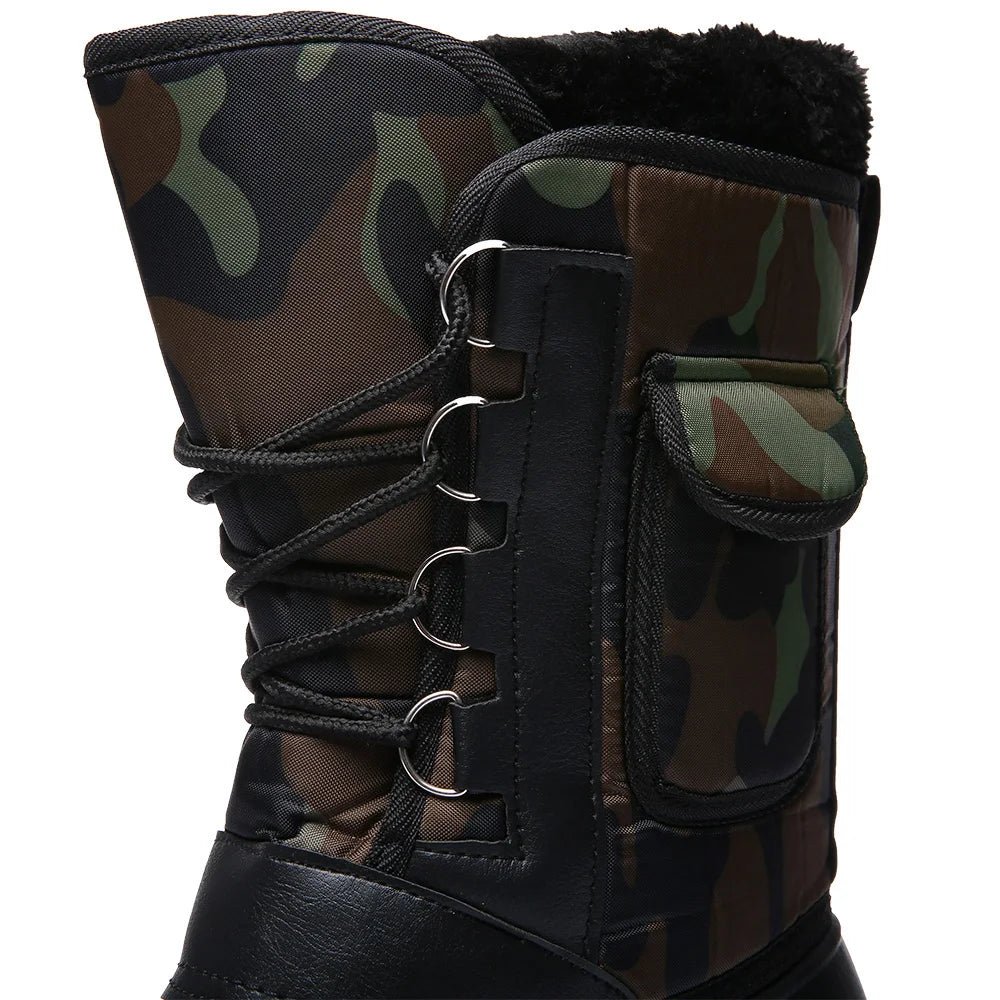 Men Winter Boots Warm Waterproof Sneakers 2025 Outdoor Activities Fishing Snow Work Boots Male Footwear Men Shoes Fishing Boots