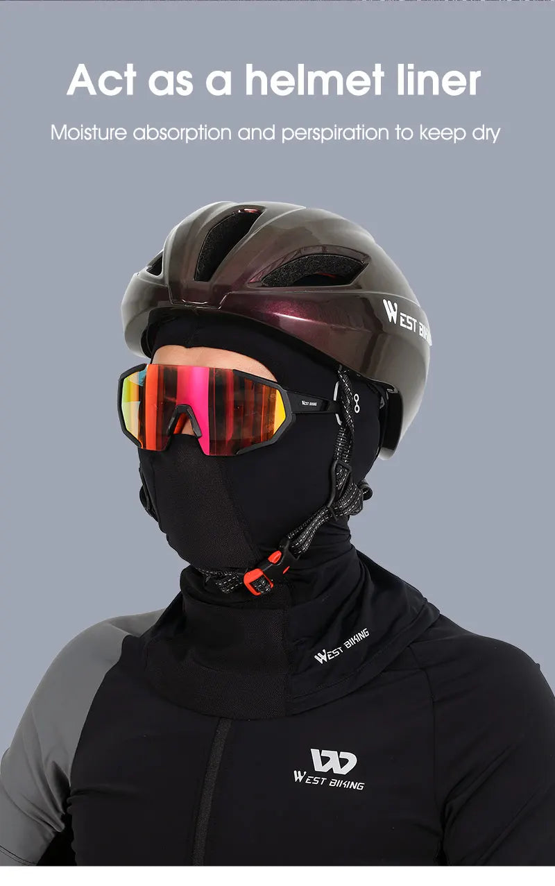 WEST BIKING Full Face Mask Warm Winter Scarf Balaclava Helmet Liner Fishing Skiing Hiking Bike Mask Windproof Breathable Headgea