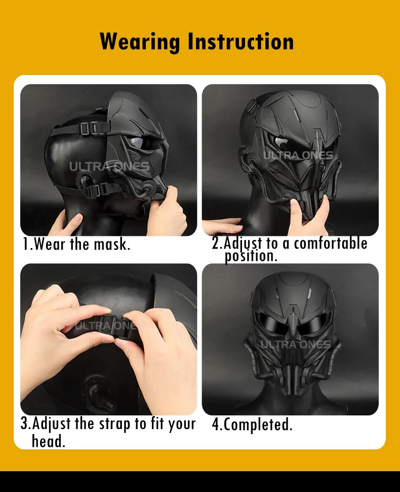 Tactical Full Face Mask Breathable Airsoft Paintball CS Wargame Sports Protective Mask Hunting Shooting Gear Accessoires