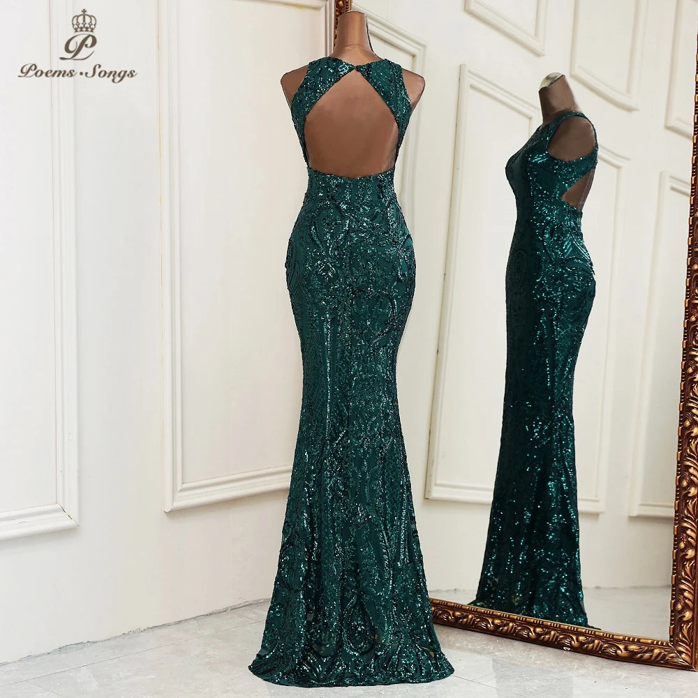 New evening dresses long formal dress women elegant mermaid vestidos de fiesta  elegant backless evening gowns