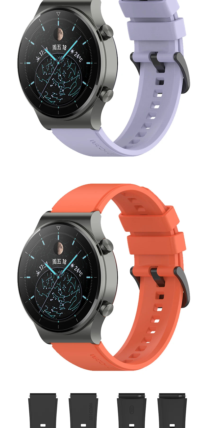 22mm Silicone Strap for Huawei Watch GT 2 Pro GT3 46MM Replaceable Wrist Bracelet Watchbands for Huami Amazfit GTR 3 Pro correa