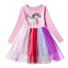 Baby Girls Princess Dress And Hairband 2Pcs Elegant Bow Toddler Girl 1 Years Birthday Party Lace Ball Gown Vestidos Kids Dresses