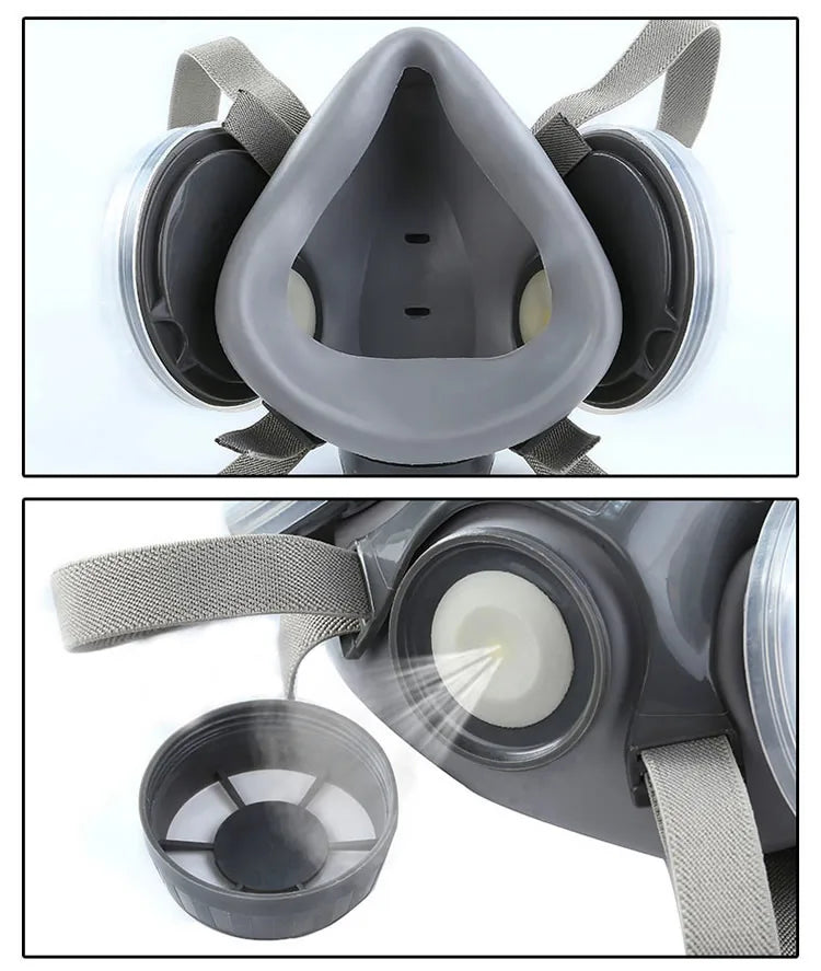 New Dust Mask Dust-proof Respirator Dual Cotton Filter Reusable Half Face Mask For Carpenter Builder Polishing Safety Glasses