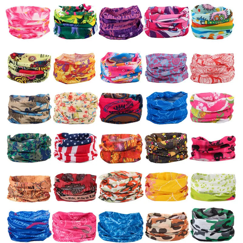 Cycling Face Mask Headwear Halloween Skull Wrap Scarf Warm Washable Headband Breathable Running Bandana Outdoor Sports Equipment