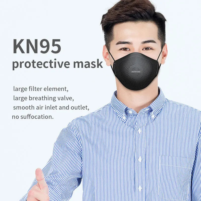 KN95 Face Mask With Breathing Valve Dust Masks With Valved Face Mask Face Equivalent to FFP2 close to FFP3 PM046