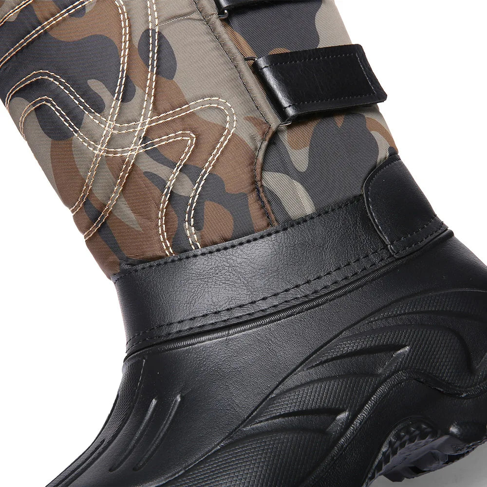 Men Winter Boots Warm Waterproof Sneakers 2025 Outdoor Activities Fishing Snow Work Boots Male Footwear Men Shoes Fishing Boots
