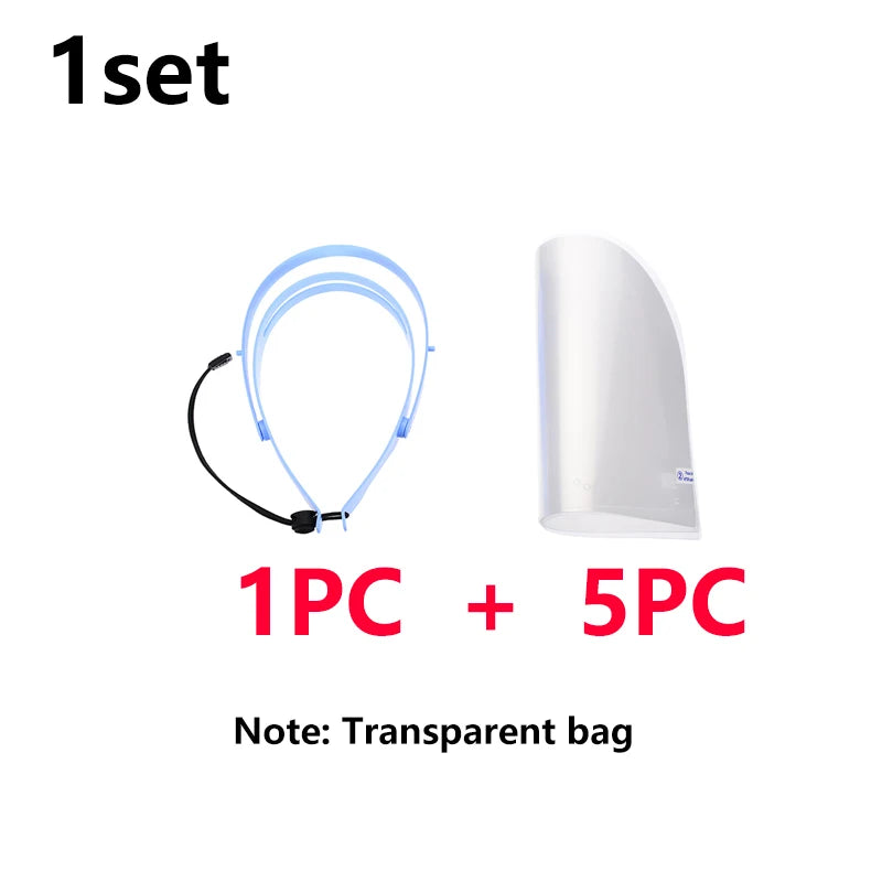 Dental Transparent Protective Face Mask Anti Splash Blocking Saliva Dustproof Replacement Covers Dentist Tools