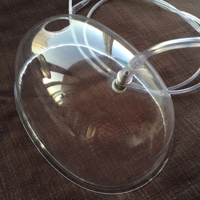Oxygen Injector Full Face Mask For Face Skin Beauty SPA Transparent Whole Face Cover For Oxygen Injector Oxygen Concentrator