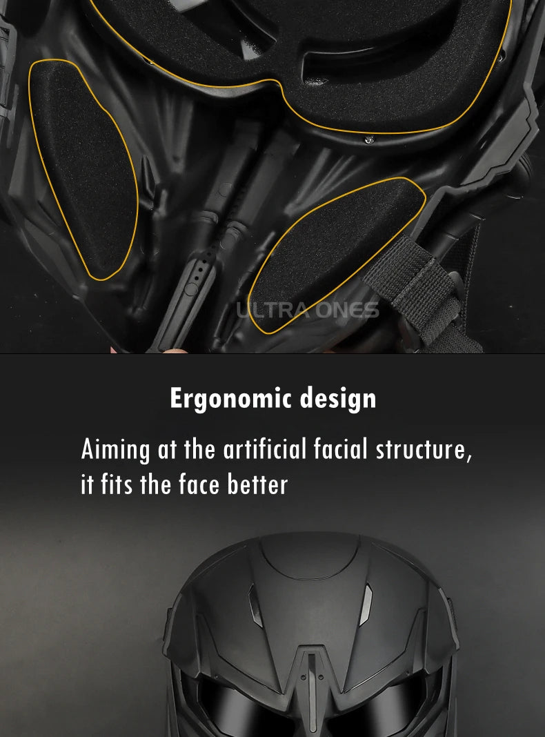 Tactical Full Face Mask Breathable Airsoft Paintball CS Wargame Sports Protective Mask Hunting Shooting Gear Accessoires