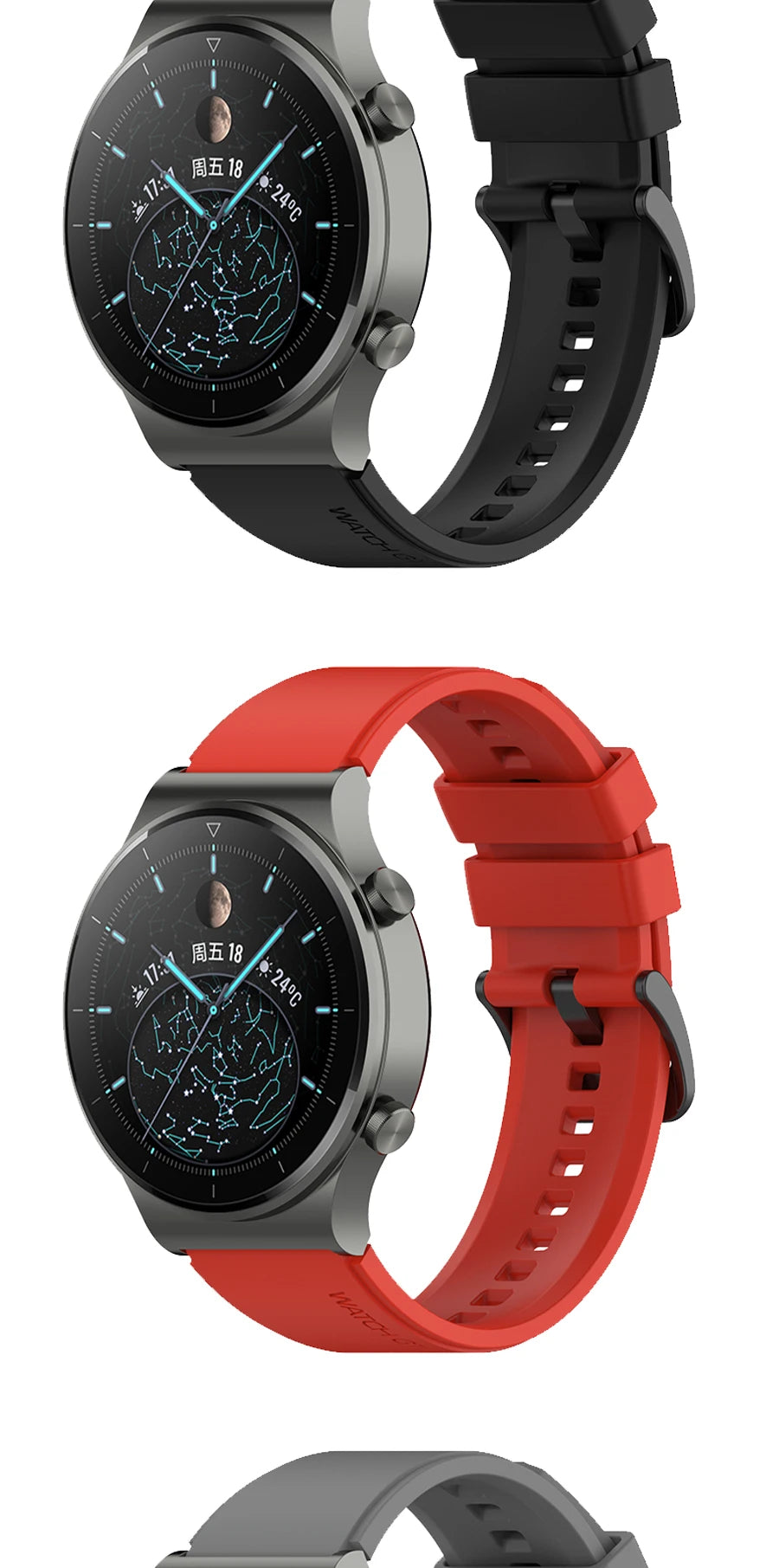 22mm Silicone Strap for Huawei Watch GT 2 Pro GT3 46MM Replaceable Wrist Bracelet Watchbands for Huami Amazfit GTR 3 Pro correa
