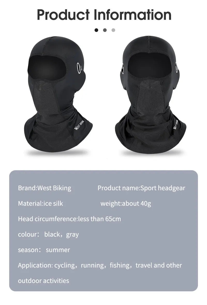 WEST BIKING Full Face Mask Warm Winter Scarf Balaclava Helmet Liner Fishing Skiing Hiking Bike Mask Windproof Breathable Headgea