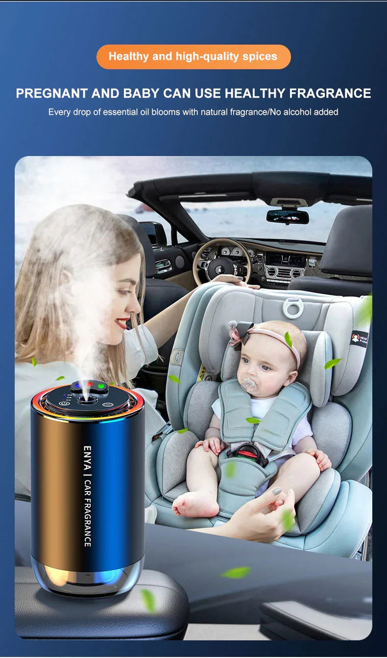 Car Air Freshener RGB Starry Sky Top 3 In 1 Multi-Function Aromatherapy LED Light USB Charger Essential Oil Diffuser Accessories