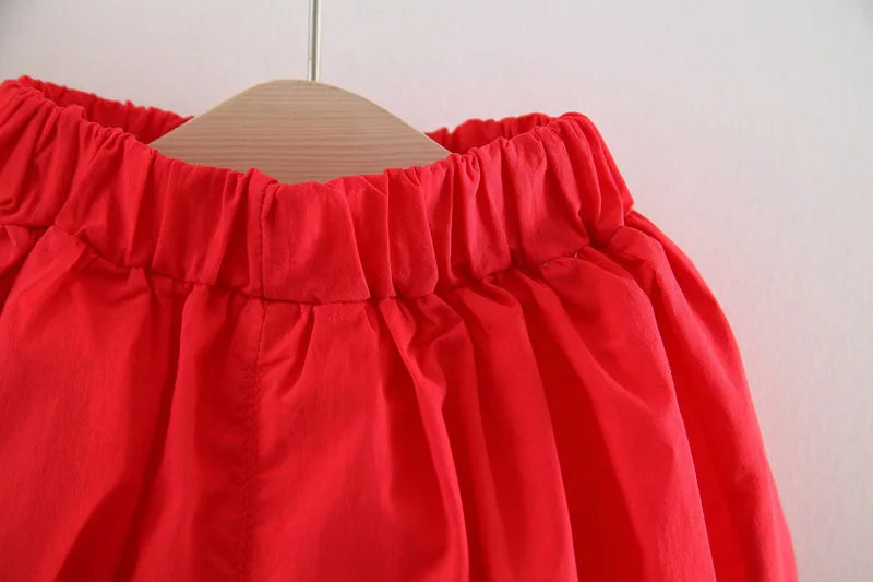 New Two-Piece Halter Strawberry Print Polka Dot Bloomers For Baby Girls Casual Summer Two-Piece Sweet Princess Dress