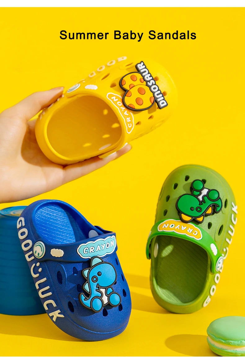 Summer Baby Shoes Sandals for Girls Boy Garden Beach Shoes Mules Baby Girl Cartoon Sandal Infantil for Children's Garden Shoes