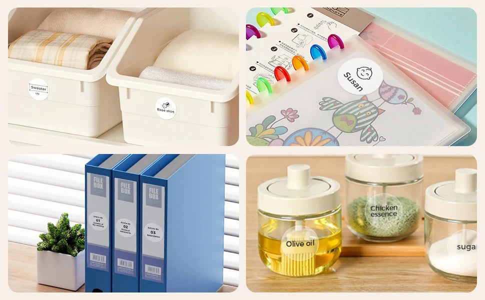 NiiMbot B1 B21 Mini Thermal Portable Label Printer 1/10Rolls Barcode Sticker Self-adhesive Printing Labeling Machine Tag Price