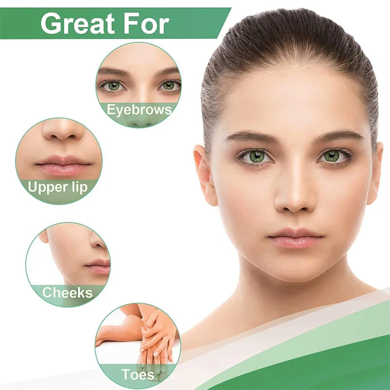 Natural Wax Lip Hair Removal Strips Kit Professional Hair Removal Wax Paper for Leg Body Face Efficient Waxing Strip Beauty Tool