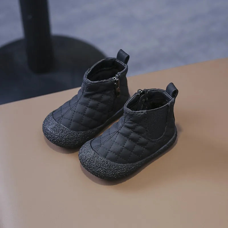Winter Boots for Baby Boys Outdoor Girls Snow Boots Plush Children Cotton Shoes Non-slip Kids Casual Shoes Infant Toddler Shoes