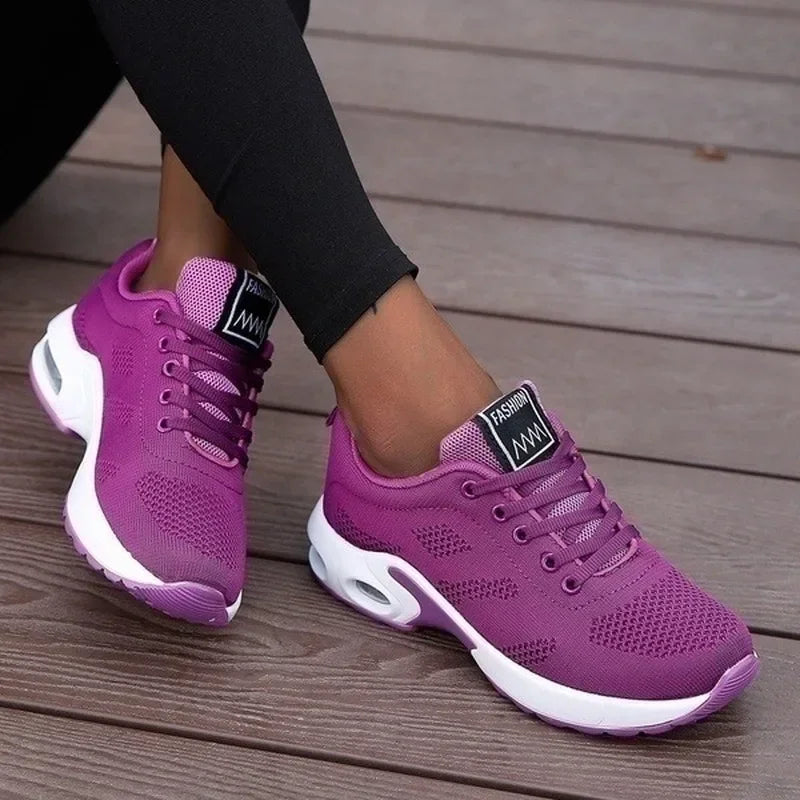 Women Running Shoes 2025 Breathable Casual Shoes Outdoor Light Weight White Tenis Sports Shoes Casual Walking Sneakers for Wamen