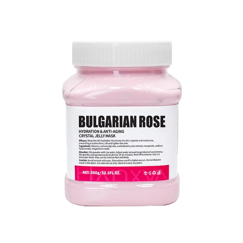 Rose Jelly Face Mask Hydrating Hydro Gel Peel-Off Mask with Smoothing Effect Powder-to-Gel Formula for Nourished Glowing Skin