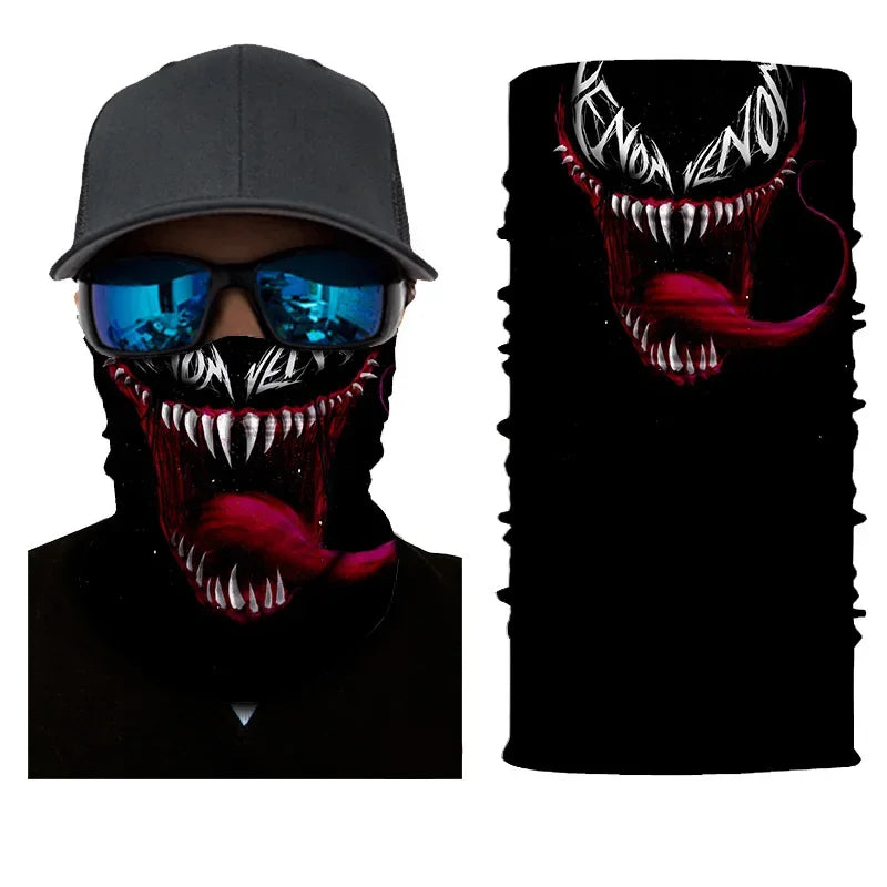 3D Fashion Cycling Face Mask Riding Scarf Breathable Seamless Neck Gaiter Women Bandana Headwear Headband Snood Ski Masks