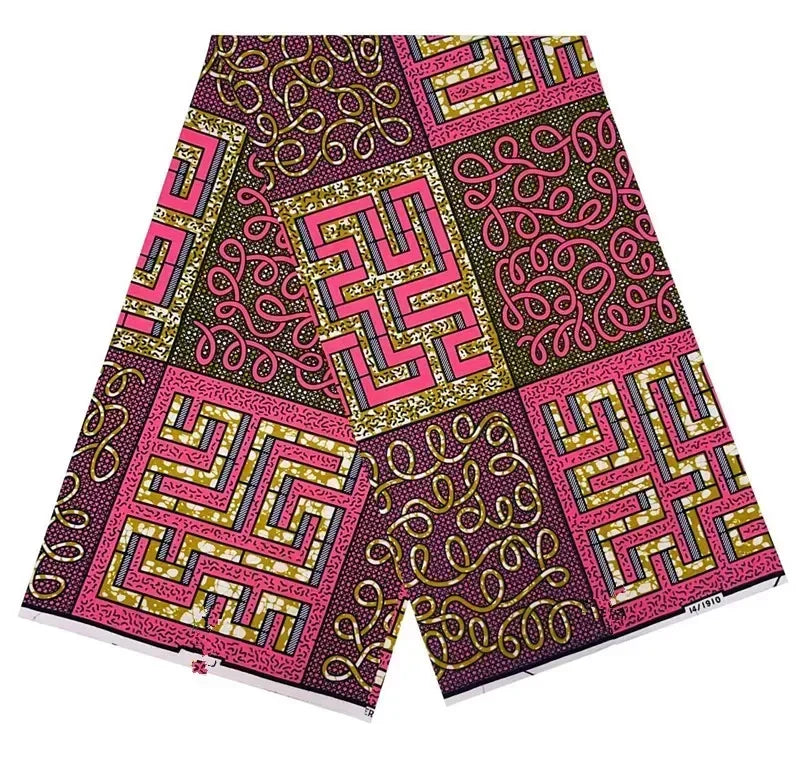 2024 NEW Original Wax High Quality Africain Print Wax Fabric Tissue Wax 100% Cotton 6 yards a pieces for women dress