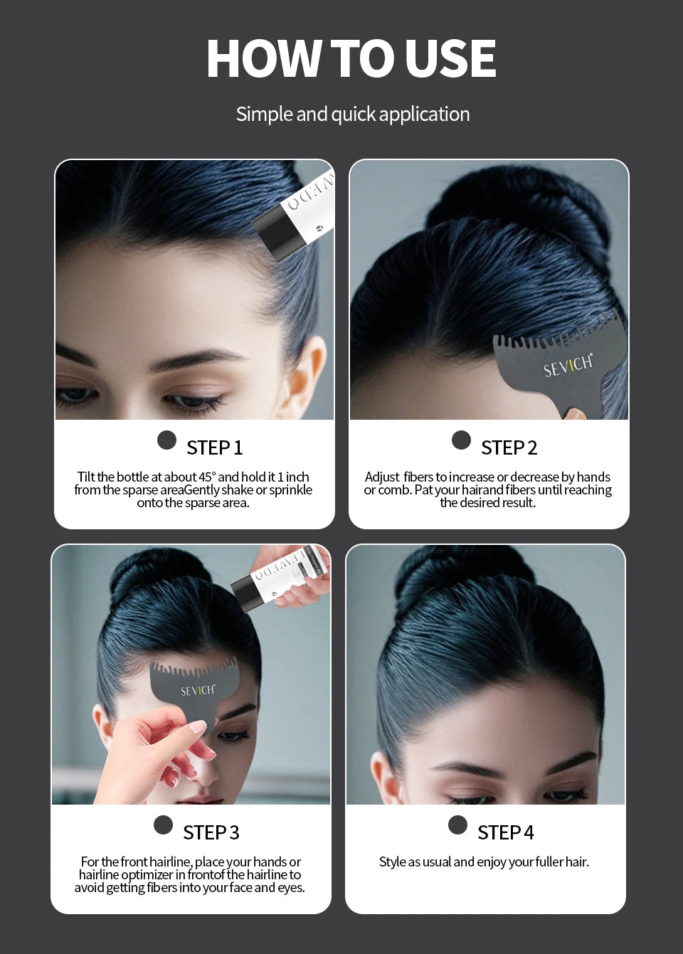 LEWEDO Hair Fiber Powder 25g Keratin Hair Building Fiber Hair Regrowth Powder Hair Styling Powder Hair Loss Hair Growth Product