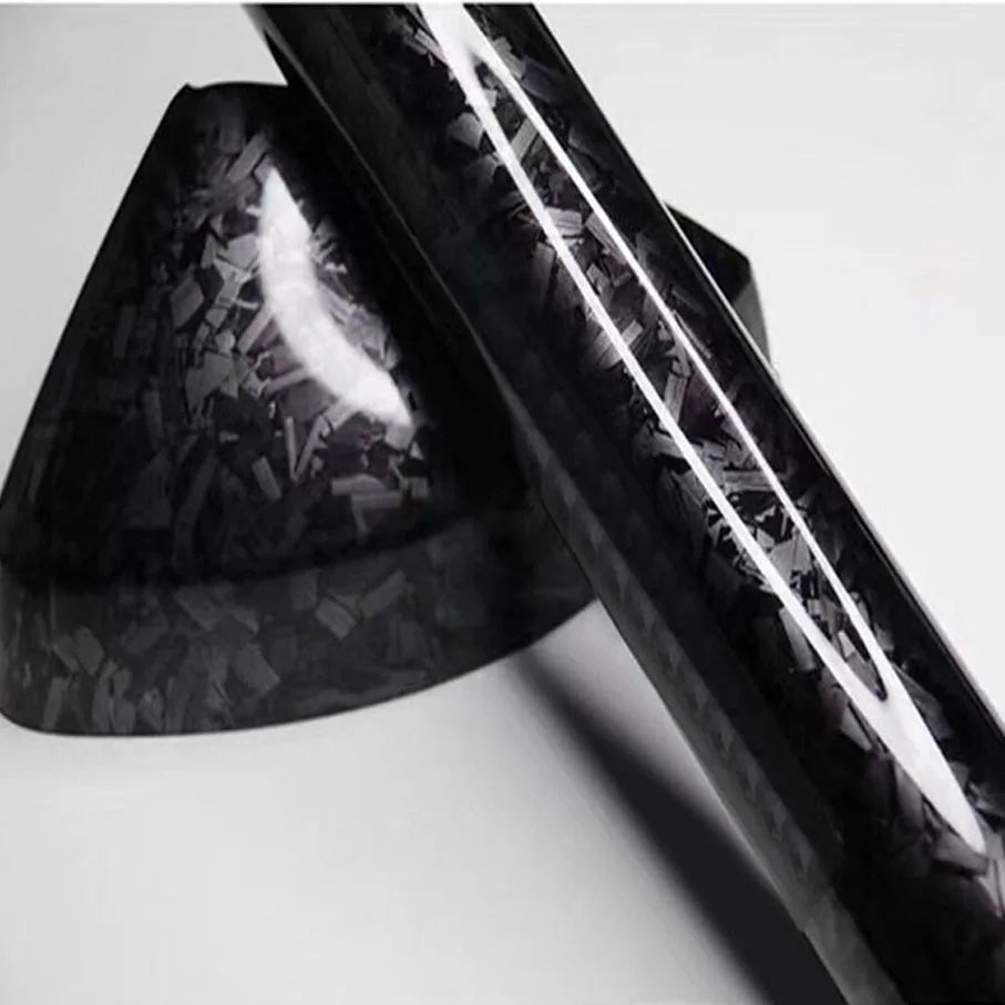 50cm*100cm PET Glossy Carbon Fiber Forged Black blue Red Vinyl Wrap Films Car Motorcycle Self Adhesive Body Film Stickers Auto