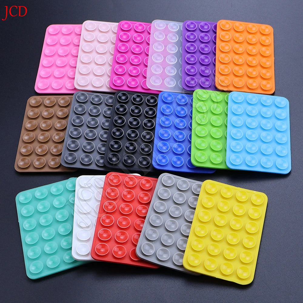 Silicone Mobile Phone Fixing Suction Cup Double Sided Fixed Pad Car Mounted Bracket Phone Case Universal Anti Slip Suction Cup