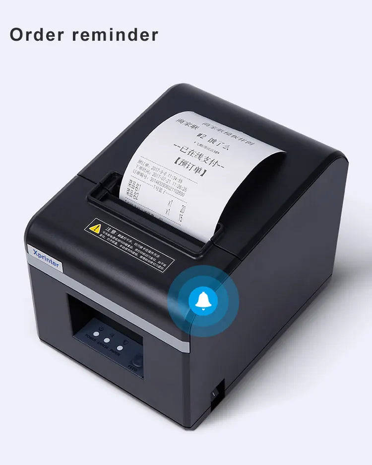 Xprinter 80mm Thermal Receipt Printer with Auto  cutter 200mm/s Print speed with USB+Ethernet/Bluetooth/wifi  XP-N160II 80T T80A