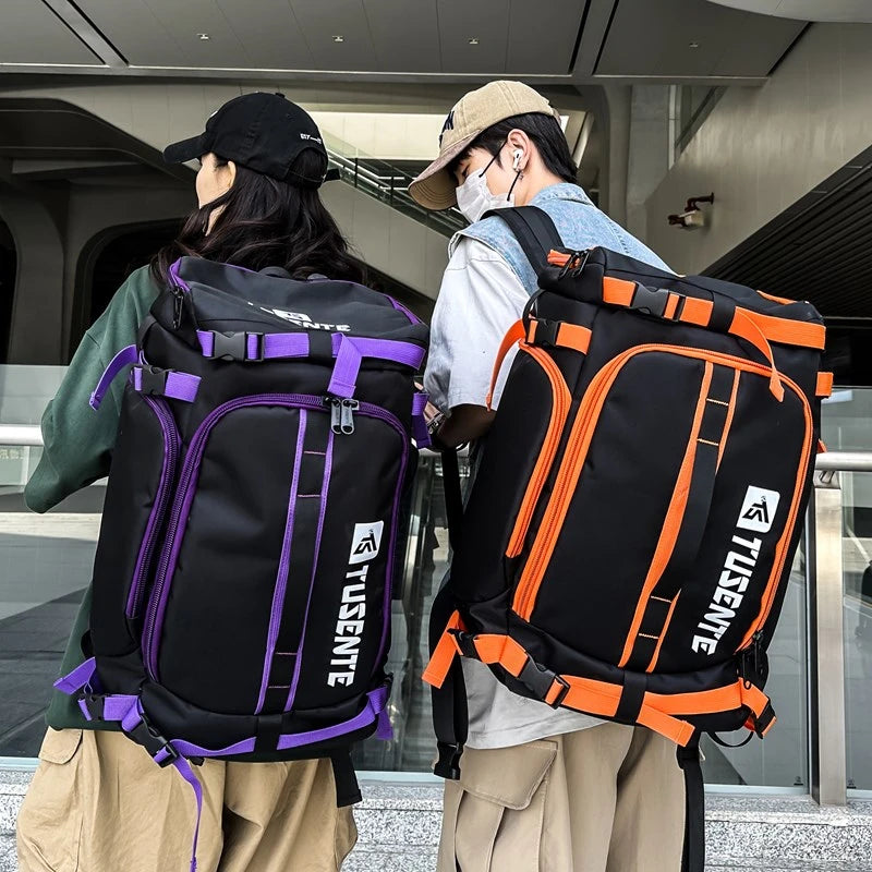 Patchwork Sport Gym Bag Womens Fitness Travel Backpacks Large Waterproof Shoe Pack for Man Sports Camping Basketball Laptop Bags