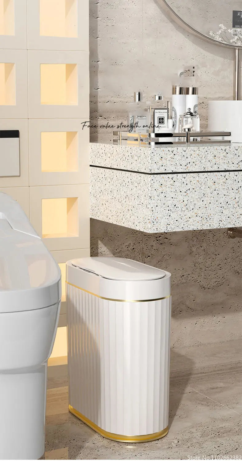 Electronic Automatic Smart Sensor Garbage Bin Household 7L/9L Smart Trash Can Toilet Waste Garbage Can for Kitchen Bathroom