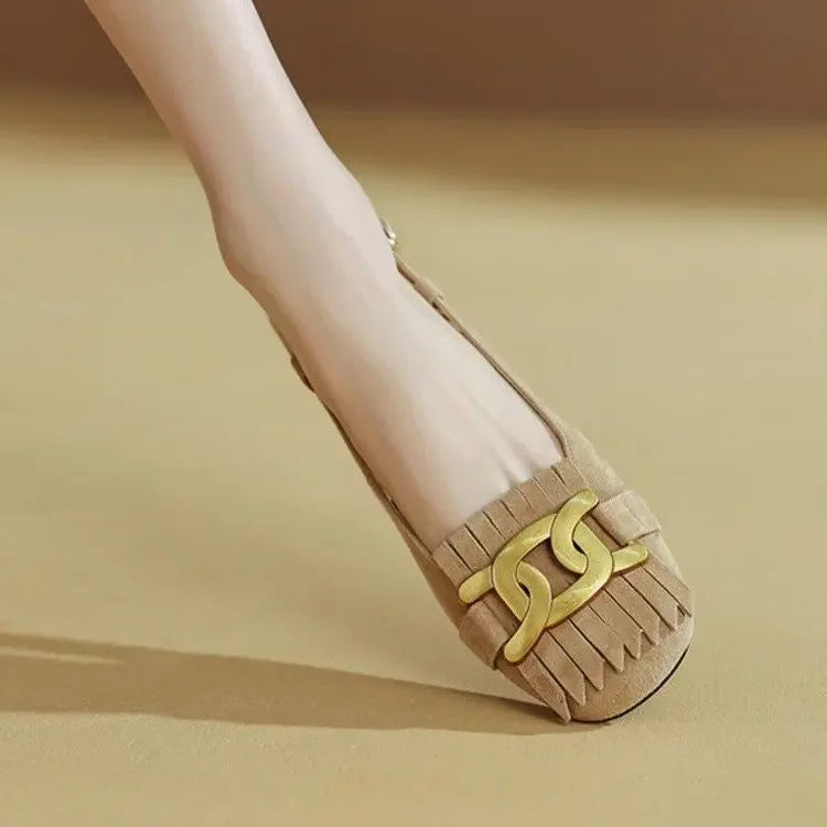 Fashion Womens Shoes 2026 Round Toe Breathable Female Sandal Med Clear Heels Luxury Comfort Girls Beige Medium Summer Block Low