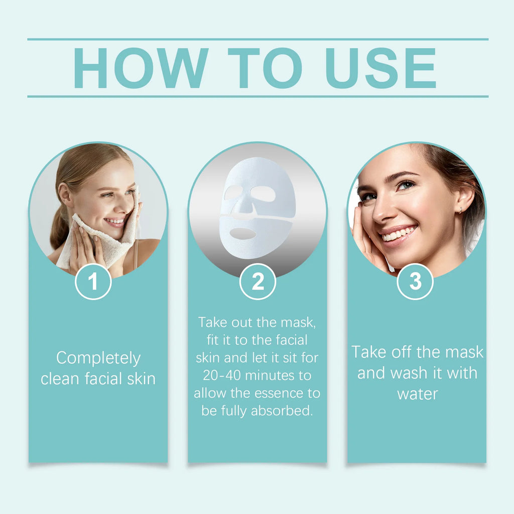 Collagen Face Mask Anti Aging Firming Moisturizing Refreshing Shrink Pore Brightening Overnight Mask Hyaluronic Acid Facial Mask