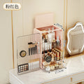 Moon Pattern Makeup Organizer and Storage Cosmetics Skincare Organizers with Lid and Drawers Cosmetic Display Cases Girls Gifts