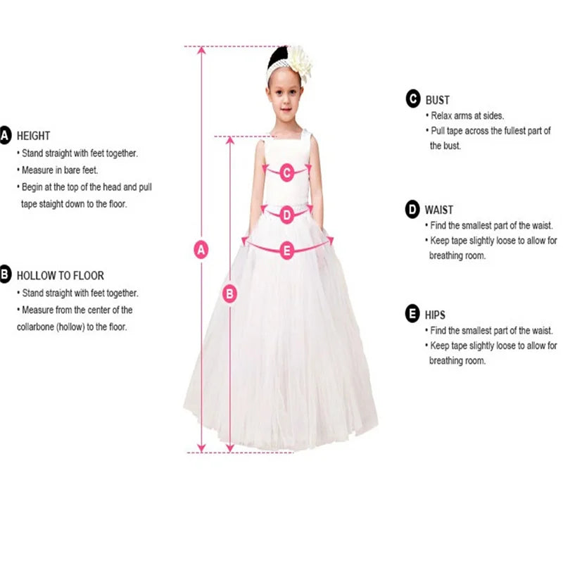 Flower Girl Dress Birthday Ball Gown Puffy For Wedding Tulle Appliques Beading Party Pageant First Communion Gown Gift