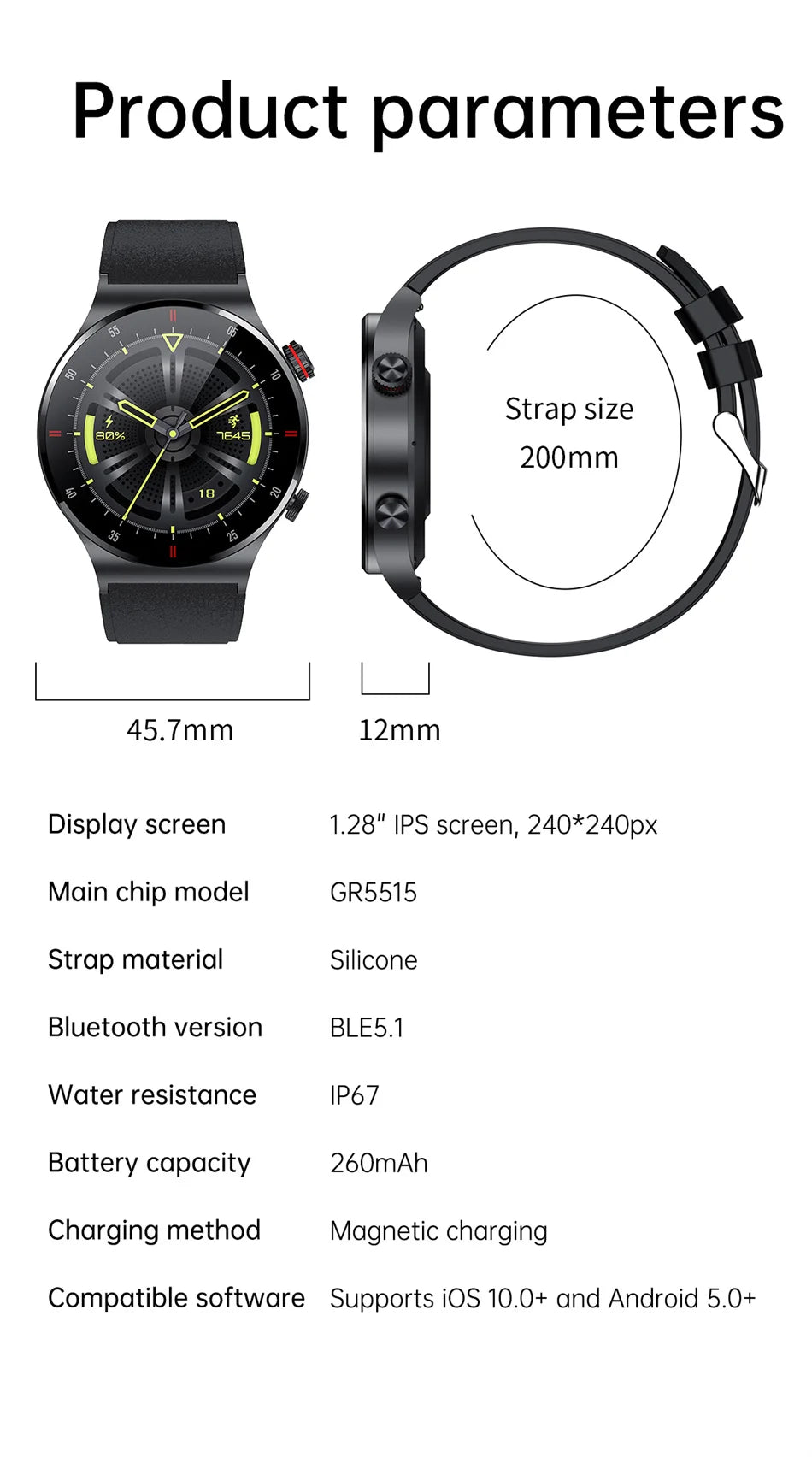 GPS Sports Smartwatch Men Health Monitoring With Heart Rate ECG + PPG 100+ Sports Modes NFC 2026 New Bluetooth Call Smart Watch