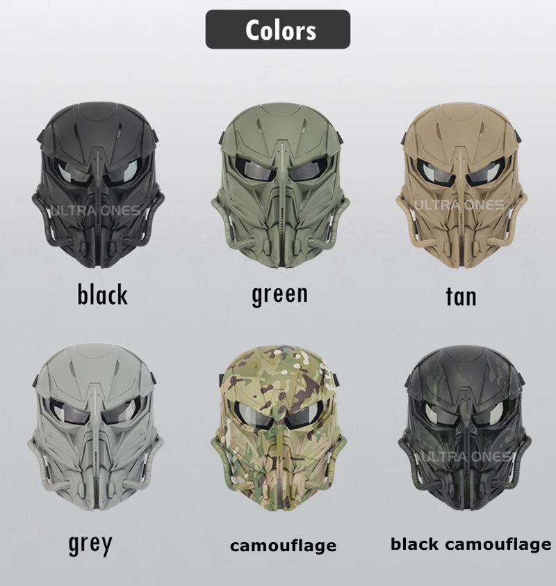 Tactical Full Face Mask Breathable Airsoft Paintball CS Wargame Sports Protective Mask Hunting Shooting Gear Accessoires