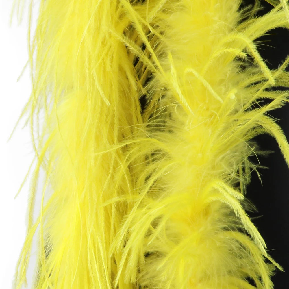 2M Royal blue Natural Ostrich Long Feathers Boa Decoration for Party Wedding Dress Shawl Clothes Sewing Accessories Crafts Plume