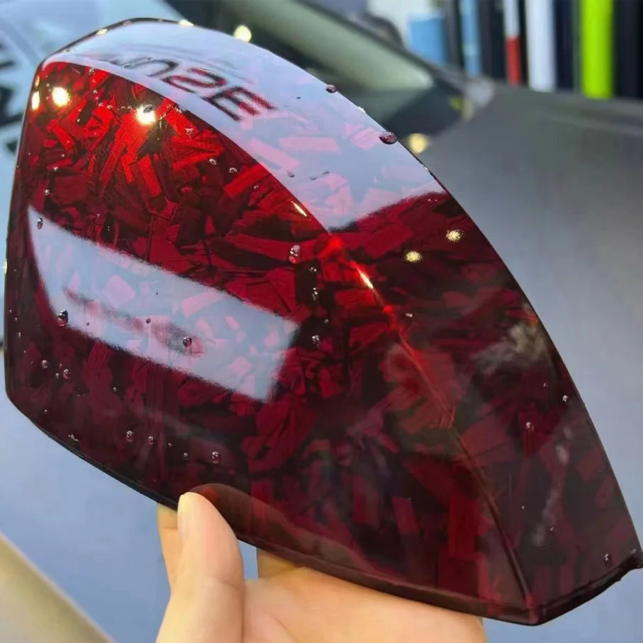 50cm*100cm PET Glossy Carbon Fiber Forged Black blue Red Vinyl Wrap Films Car Motorcycle Self Adhesive Body Film Stickers Auto
