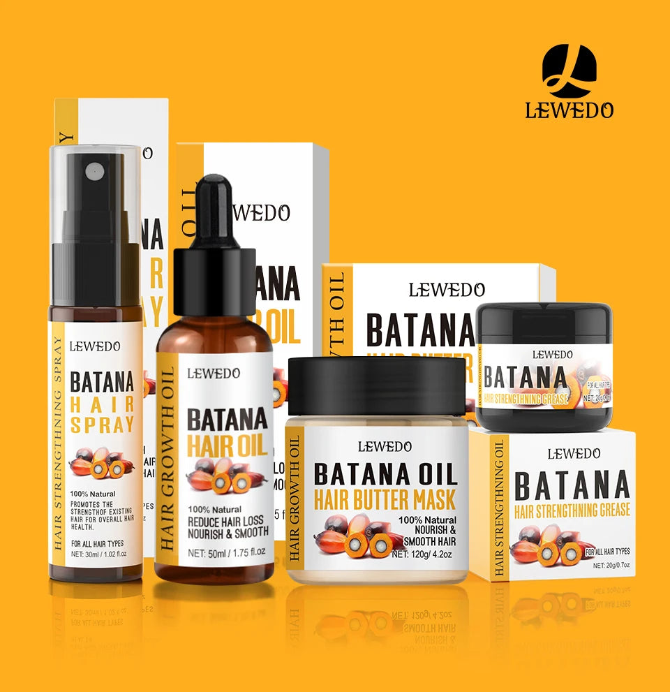 LEWEDO Raw Batana Grease For Hair Growth 20g Anti Hair Loss Oil Deep Nourishes Repair Damaged Mask For Hair Growth Treatment
