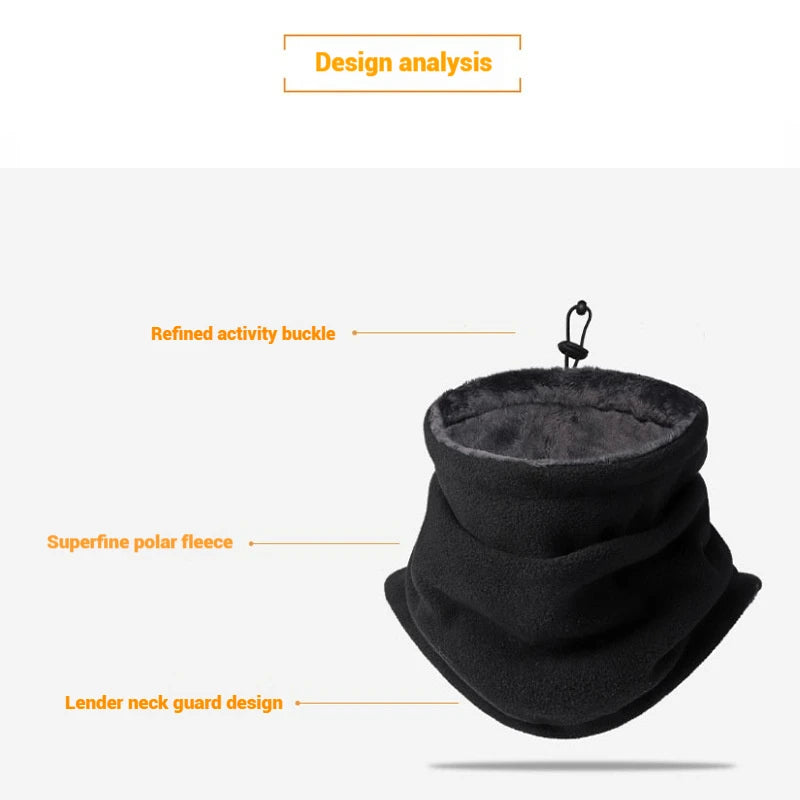 Winter Bandana Mask Neck Warm Scarf Outdoor Sport Ski Cycling Face Mask Neck Gaiter Camping Hiking Windproof Half Face Mask