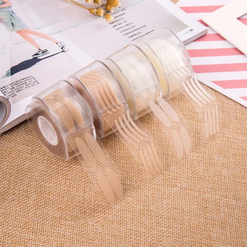 600 pcs Double Fold Eyelid Tape Sticker Invisible Lace Eyelash Extension Self-adhesive Under Eye Lashes Shadow Patch Beauty Tool
