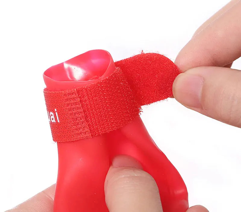 4pcs/Set Small Pet Dog Rain Shoes Anti Slip Waterproof Puppy Cat Shoe Rubber Boots for Outdoor Footwear Socks Pet Accessories
