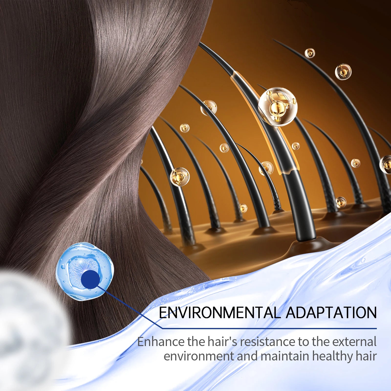 EELHOE Blue Copper Peptide Serum for Hair Growth Treatments for Damaged Hair Strengthening Products Prevent Hair Loss Essence