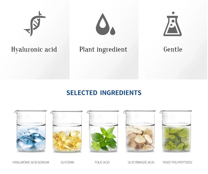 BIOAQUA 5ml Facial Hyaluronic Acid Vitamins C Essence Moisturizing Hydration Skin Rejuvenation Spa Skincare Beauty