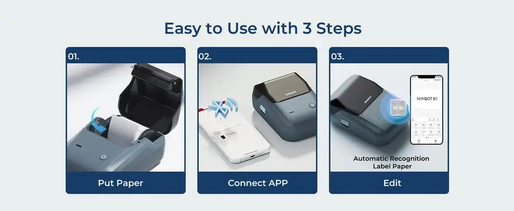 Niimbot B1 Portable Thermal Self-adhesive Labels Printer Mini Maker Pocket Printer Mobile Bluetooth Pocket Tag Price Machine NEW